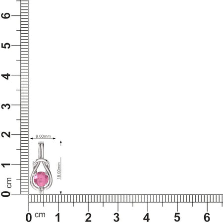 Natural and Certified Gemstone Infinity Knot Solitaire Necklace in 14K White Gold | 0.37 Carat Pendant with Chain