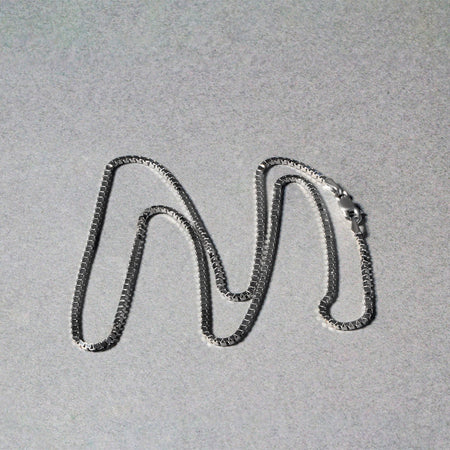 Classic Box Chain 1.4mm - 14k White Gold