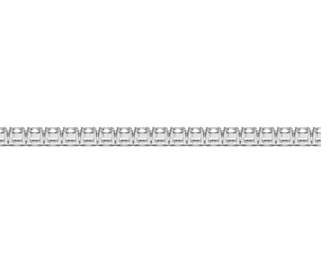 (5 cttw) Round Diamond Tennis Bracelet - 14k White Gold