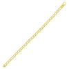 14k Yellow Gold Men's Bracelet with Rail Motif Links