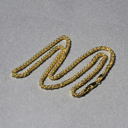 2.8mm Light Weight Wheat Chain - 14k Yellow Gold