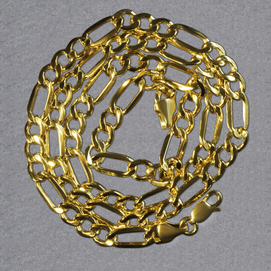 14k Yellow Gold Lite Figaro Chain (5.60 mm)