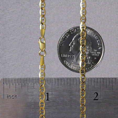14k Yellow Gold Mariner Link Chain (3.20 mm)