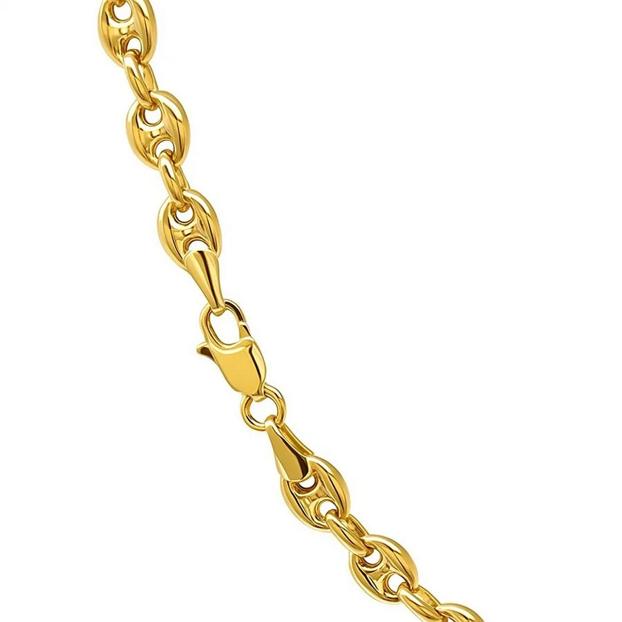 14k Yellow Gold Puffed Mariner Link Chain (4.70 mm)