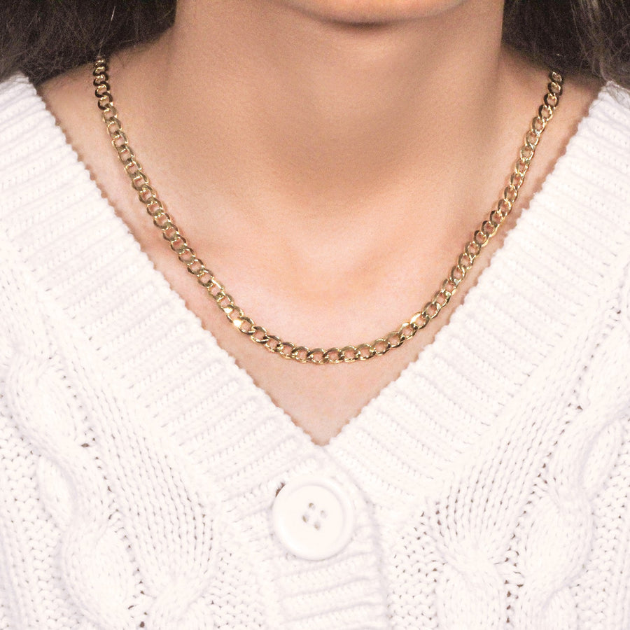 14k Yellow Gold Curb Chain (5.30 mm)