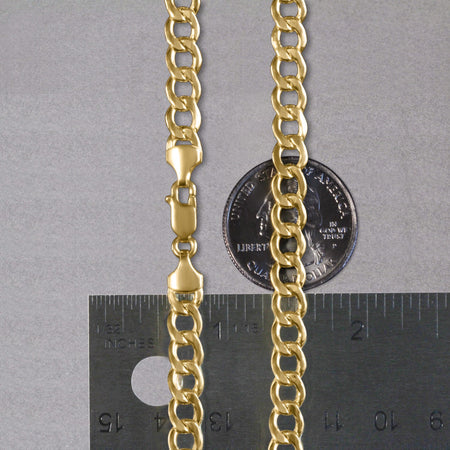 14k Yellow Gold Curb Chain (6.20 mm)