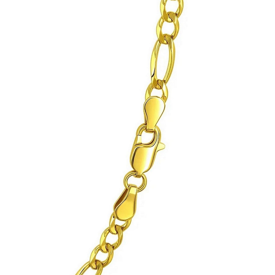 14k Yellow Gold Solid Figaro Chain (6.00 mm)