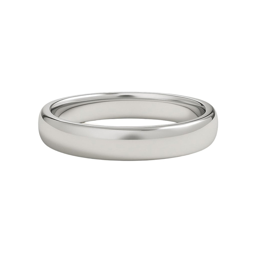 14k White Gold Comfort Fit Wedding Band(5.00 mm)