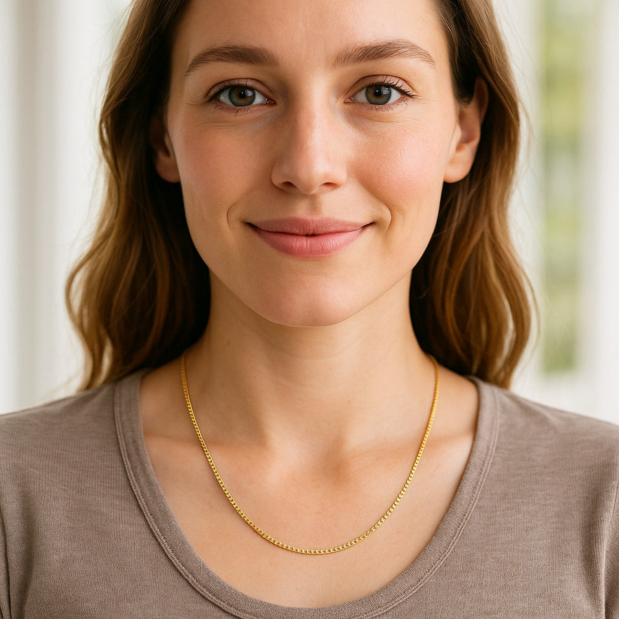 14k Yellow Gold Classic Box Chain (1.4 mm)