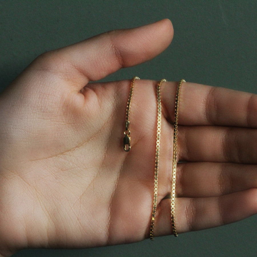 14k Yellow Gold Classic Box Chain (1.4 mm)