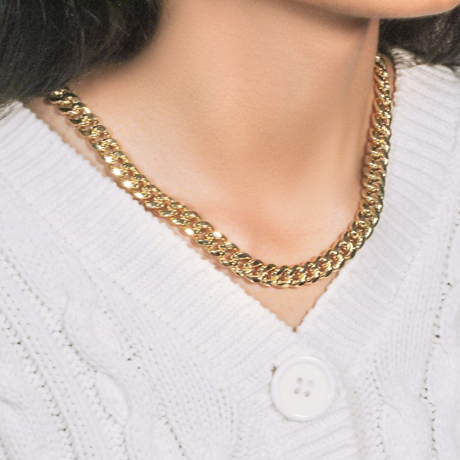 10k Yellow Gold Semi Solid Miami Cuban Chain (9.10 mm)