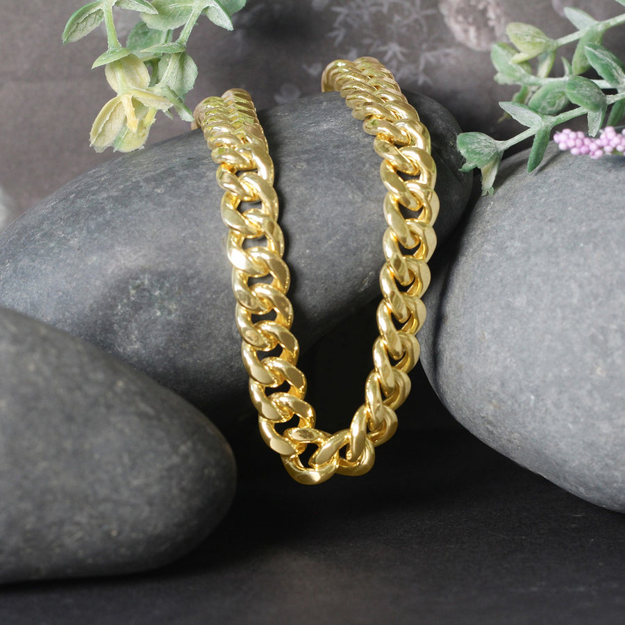 10k Yellow Gold Semi Solid Miami Cuban Chain (9.10 mm)