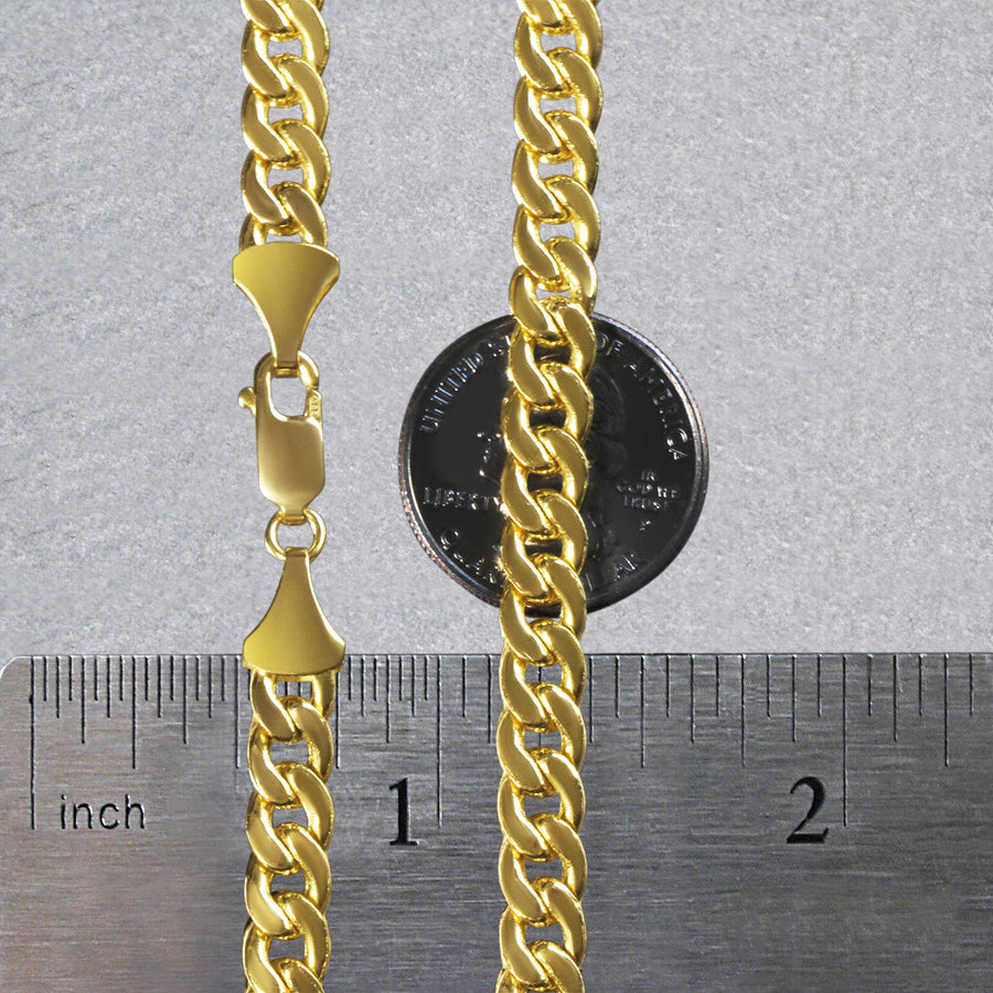 10k Yellow Gold Light Miami Cuban Chain (7.00 mm)