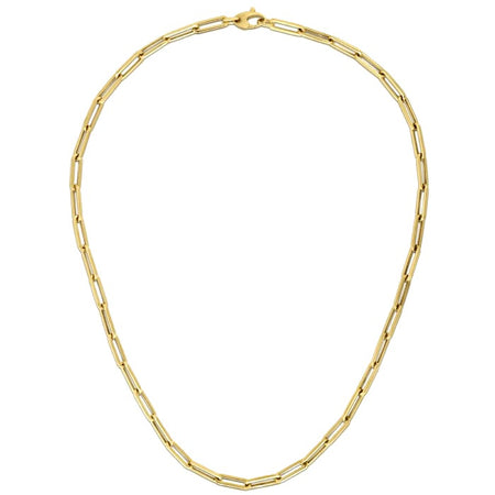 14K Yellow Gold Bold Paperclip Chain (4.20 mm)