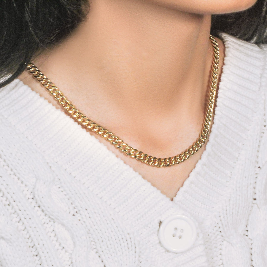 10k Yellow Gold Semi Solid Miami Cuban Chain (6.10 mm)