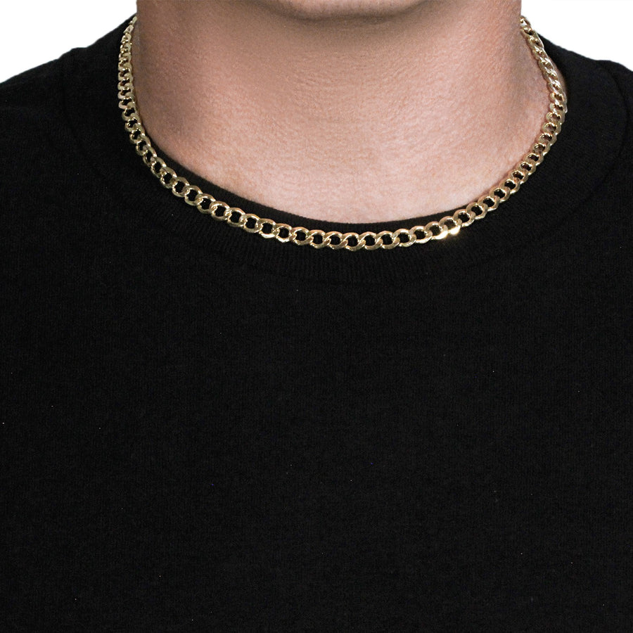 10k Yellow Gold Curb Chain (6.20 mm)