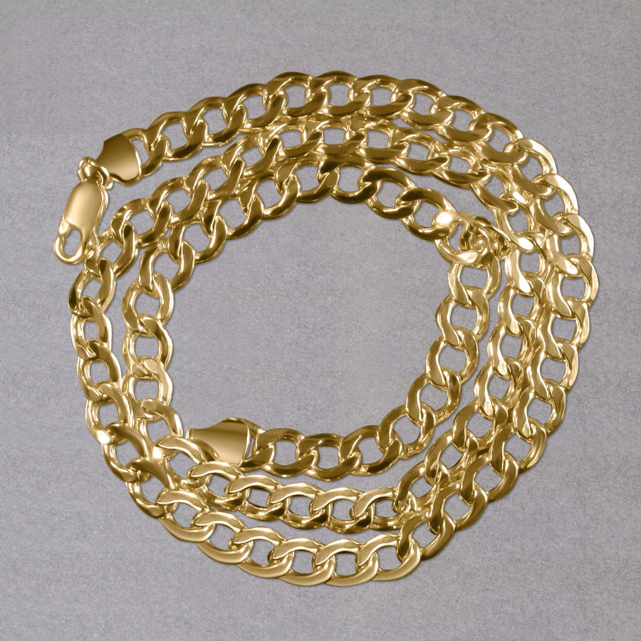 10k Yellow Gold Curb Chain (6.20 mm)