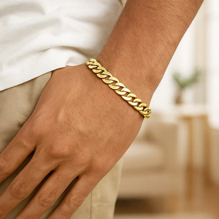 10k Yellow Gold Light Miami Cuban Bracelet (8.00 mm)
