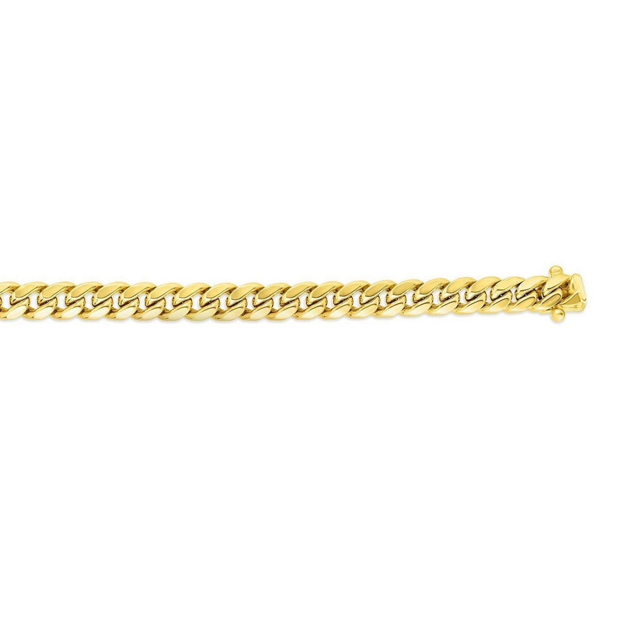 14k Yellow Gold Semi Solid Miami Cuban Chain (5.00 mm)