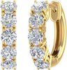 1-5 Carat Huggies Hoop Diamond Earrings 14K Gold Ultra Premium Collection