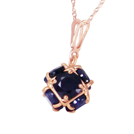 Galaxy Gold GG 14K Rose Gold Necklace with Natural Sapphires