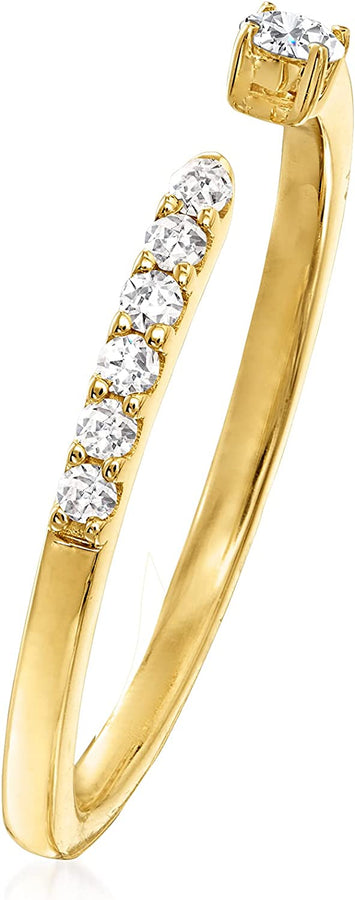 RS Pure by  0.12 Ct. T.W. Diamond Open-Band Ring in 14Kt Yellow Gold