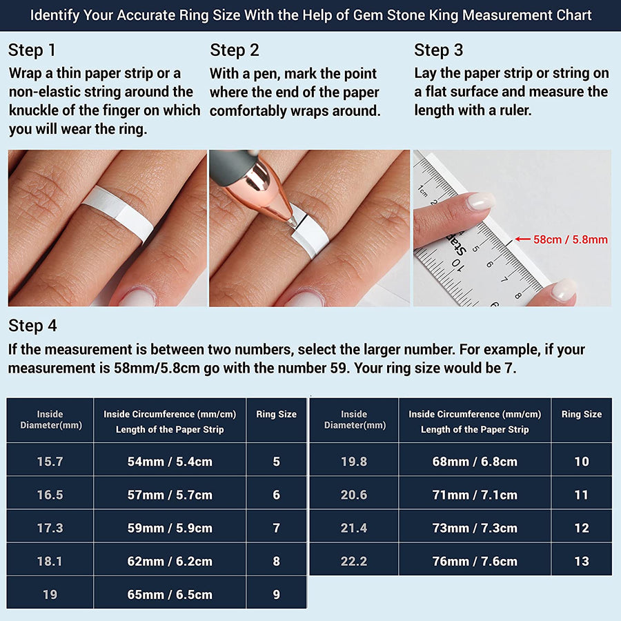 10K White Gold Blue Sapphire Women'S Solitaire Ring (1.02 Cttw, Gemstone Birthstone, Oval 7X5MM, Available in Size 5, 6, 7, 8, 9)