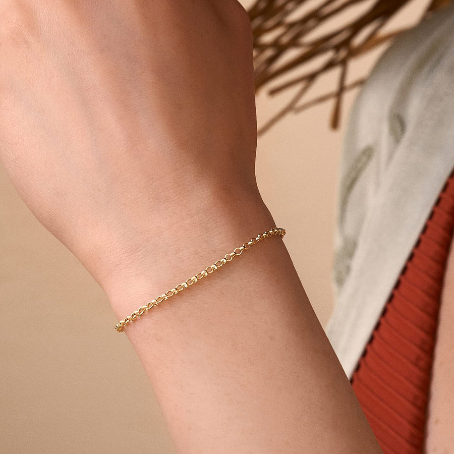 14K Real Gold Chain Bracelet for Women | 14K Gold Chain Bracelets | Cable, Mariner, Figaro, Twist, Oval Forzentina Chain Bracelet | Women'S 14K Gold Jewelry | Gift for Christmas, Adjustable 6