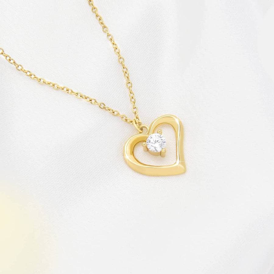 Necklace, Gold Necklace for Women, 18K Gold Love Heart Necklace Birthday Christmas Fine Jewelry Mother'S Day Gifts for Women Couples Girlfriend