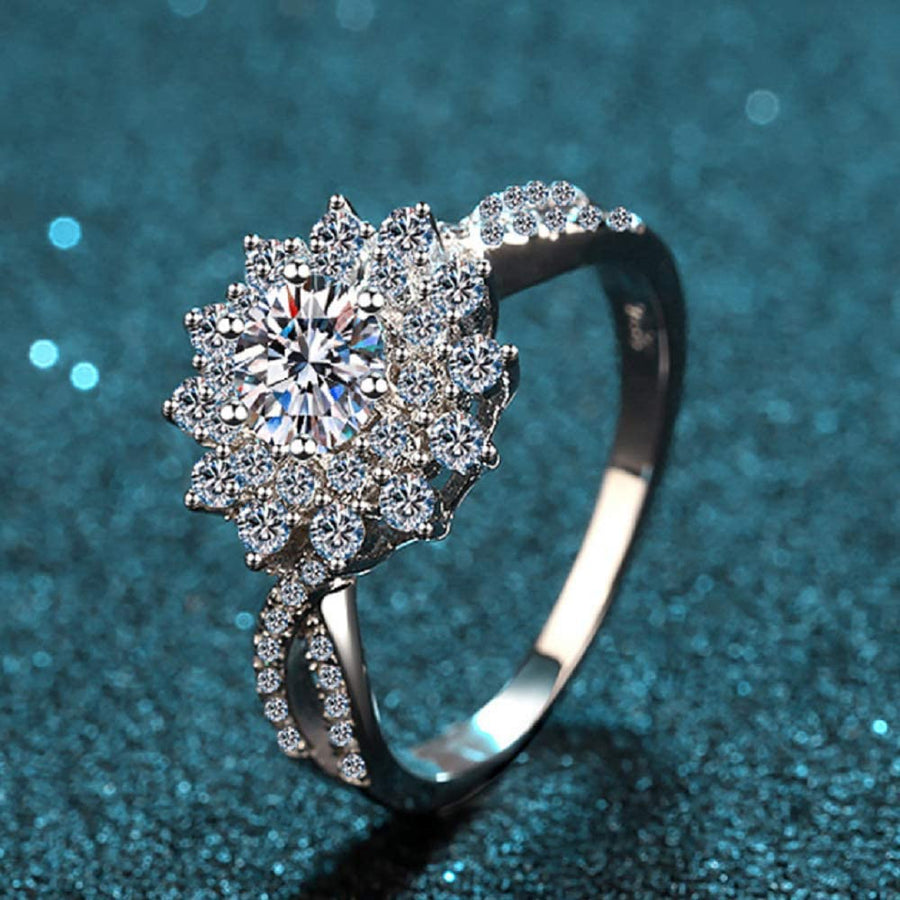 Oval Cut Diamond Engagement Ring with Pave Hidden Halo | Miss Diamond Ring