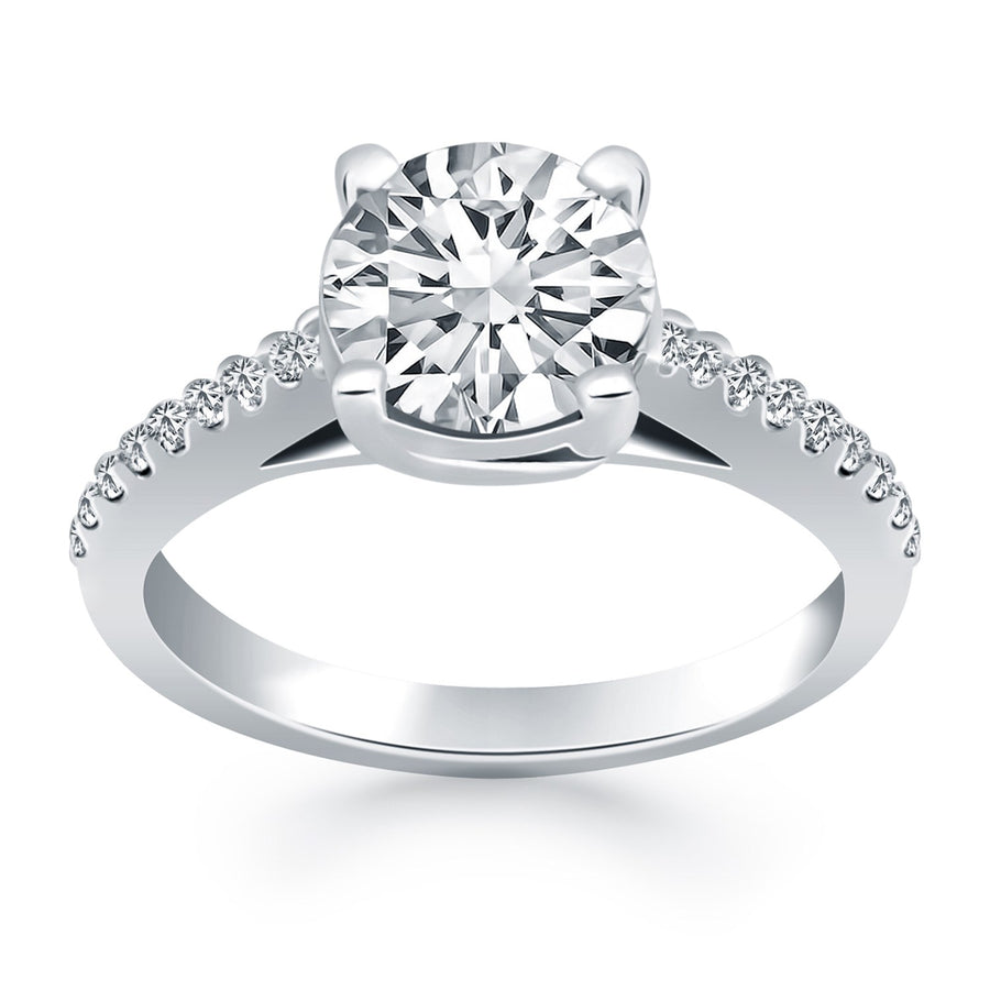 Trellis Diamond Engagement Ring - 14k White Gold