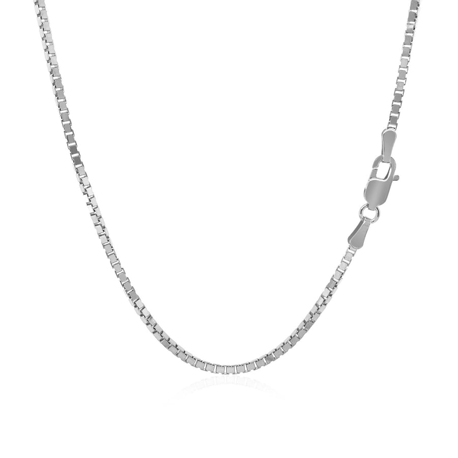 Classic Box Chain 1.4mm - 14k White Gold