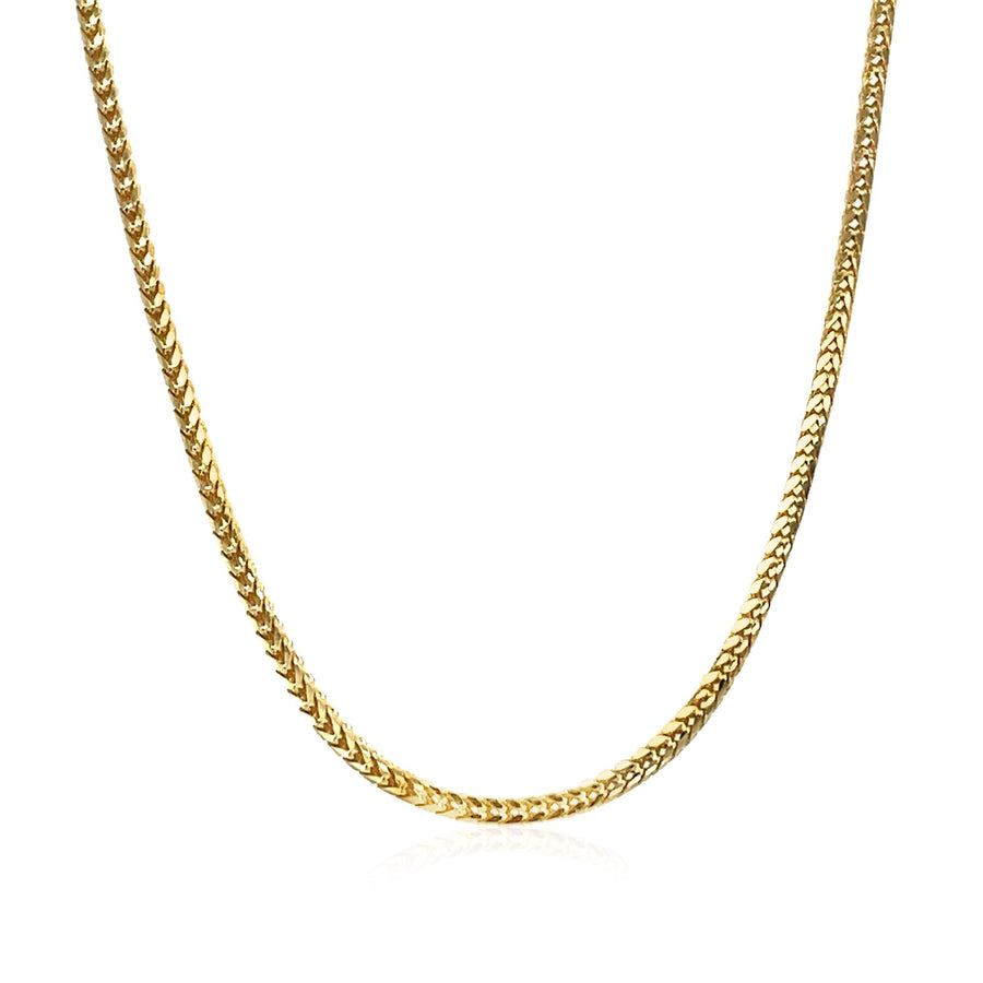 1.8mm Franco Chain - 14k Yellow Gold