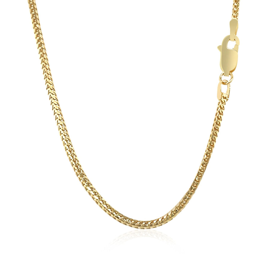 1.8mm Franco Chain - 14k Yellow Gold