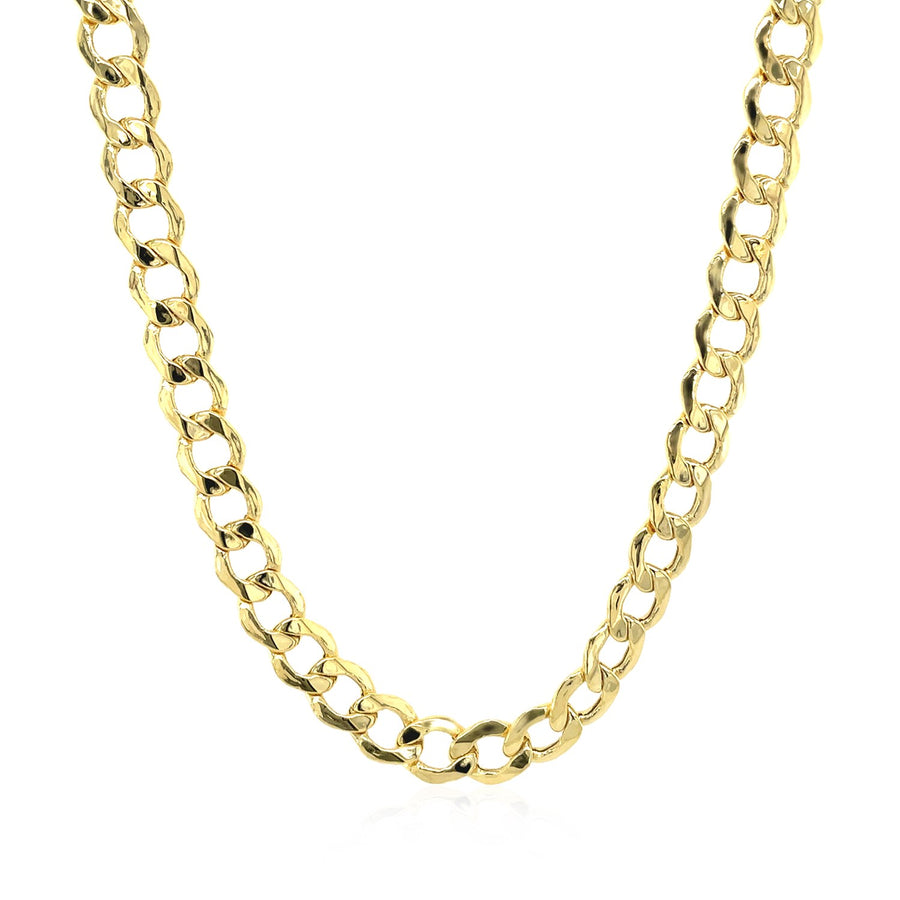 5.3mm Curb Chain - 14k Yellow Gold