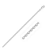 2.3mm Diamond Cut Cable Link Chain - 14k White Gold