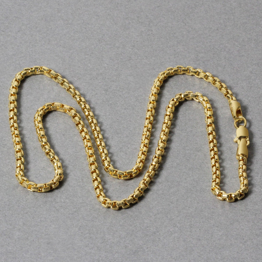 2.4mm Round Box Chain - 14k Yellow Gold