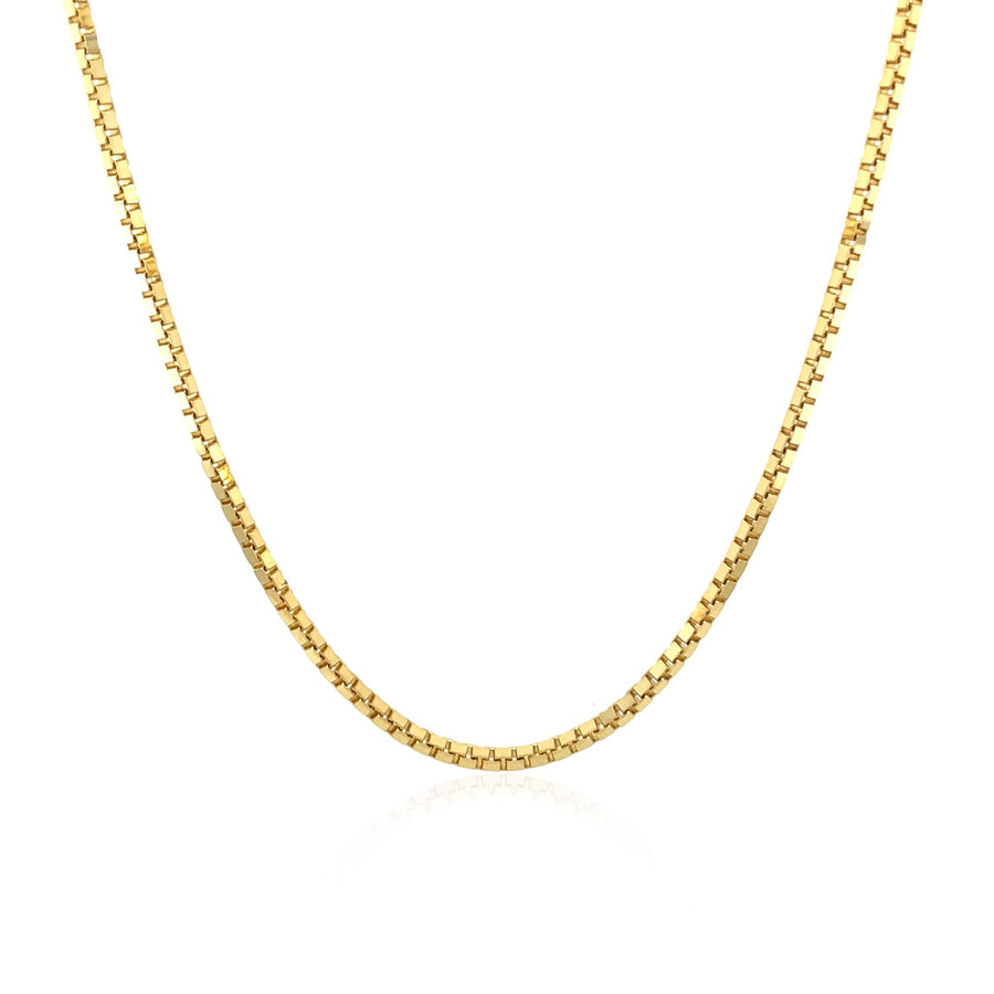 Classic Box Chain 1.4mm - 14k Yellow Gold