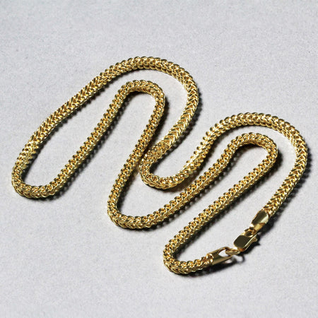 14k Yellow Gold 3.3mm Light Weight Wheat Chain