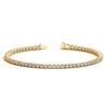 (3 cttw) Round Diamond Tennis Bracelet - 14k Yellow Gold