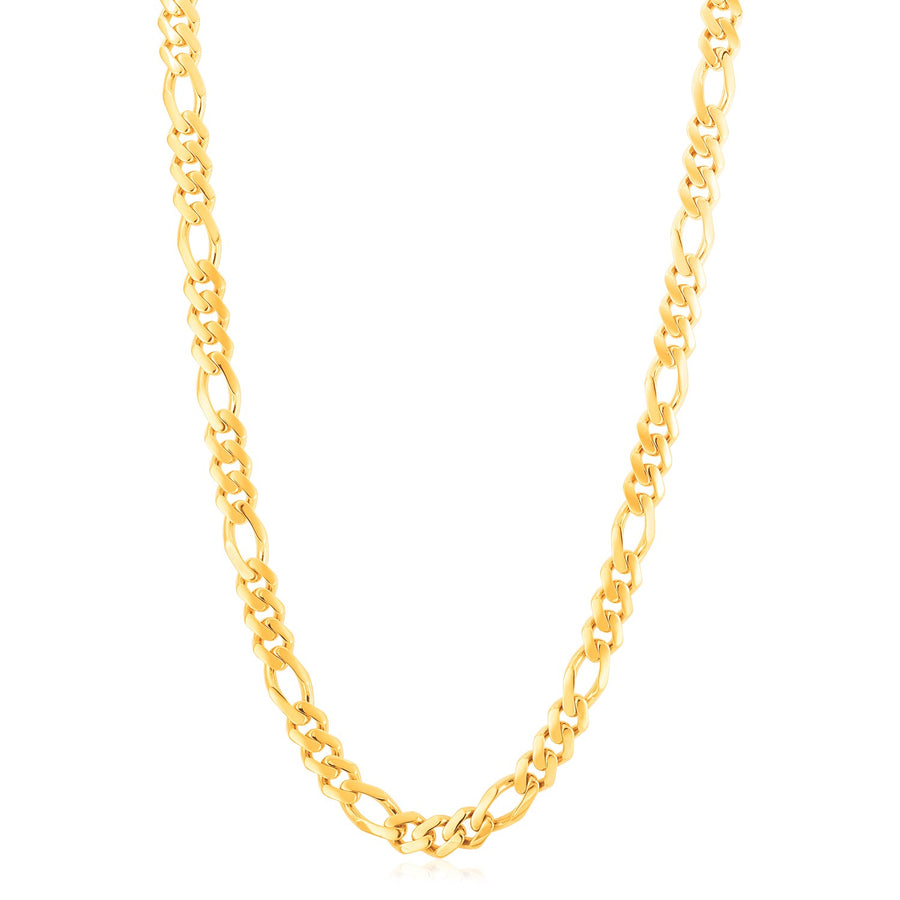 Modern Lite Figaro Chain in 14k Yellow Gold (8.0 mm)