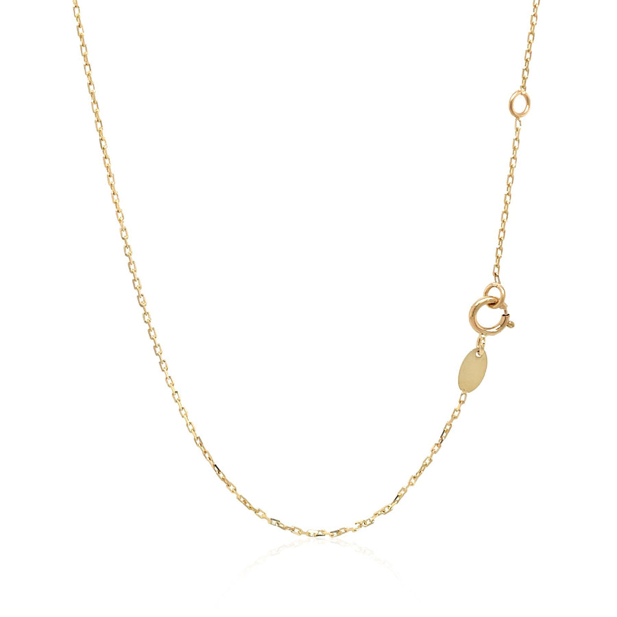 Rosary Chain Necklace - 14k Tri-Color Gold