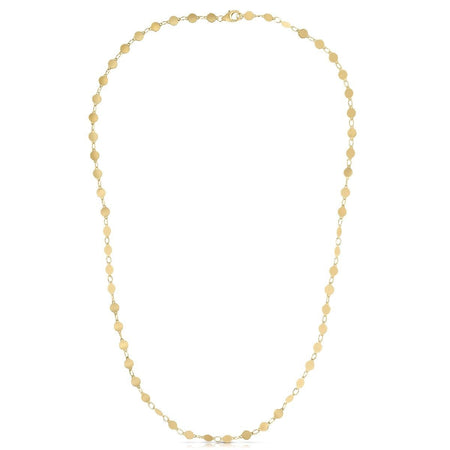 14k Yellow Gold Necklace with Polished Circles