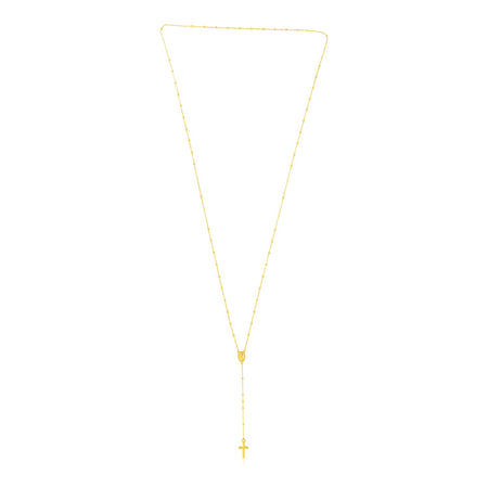 14k Yellow Gold Rosary Necklace