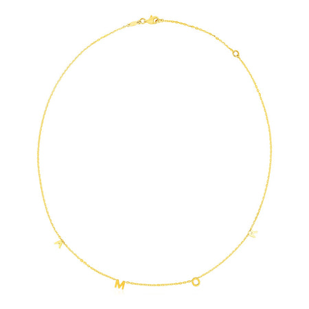 14k Yellow Gold Amor Necklace