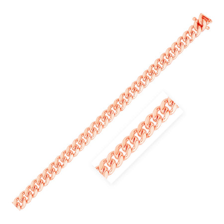 6.0mm Classic Miami Cuban Solid Chain - 14k Rose Gold