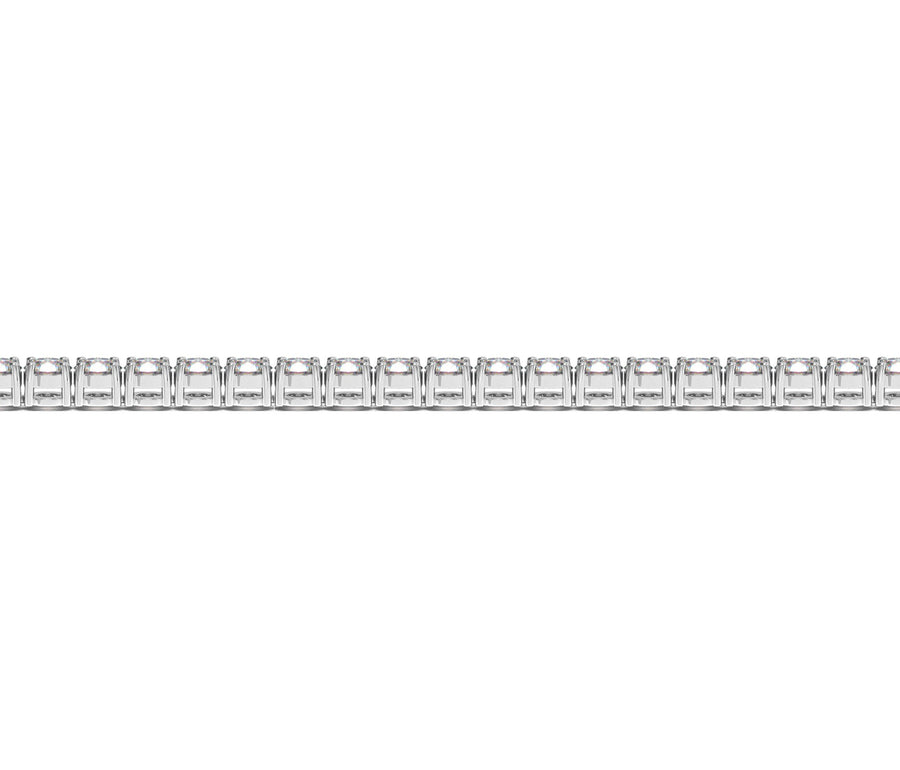 (5 cttw) Round Diamond Tennis Bracelet - 14k White Gold