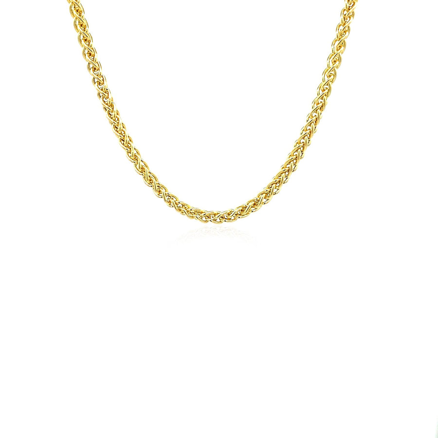 2.8mm Light Weight Wheat Chain - 14k Yellow Gold