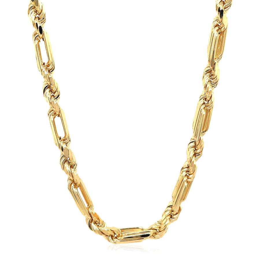 Figaro Chain Necklace - 14k Yellow Gold