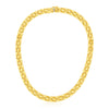 14k Yellow Gold Basket Weave Necklace